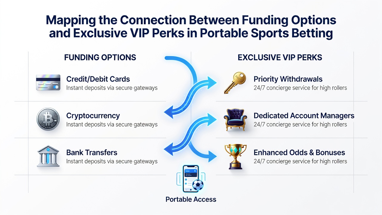 Illustration von VIP-Anreizen und mobilen Transaktionen in Sportwetten-Apps